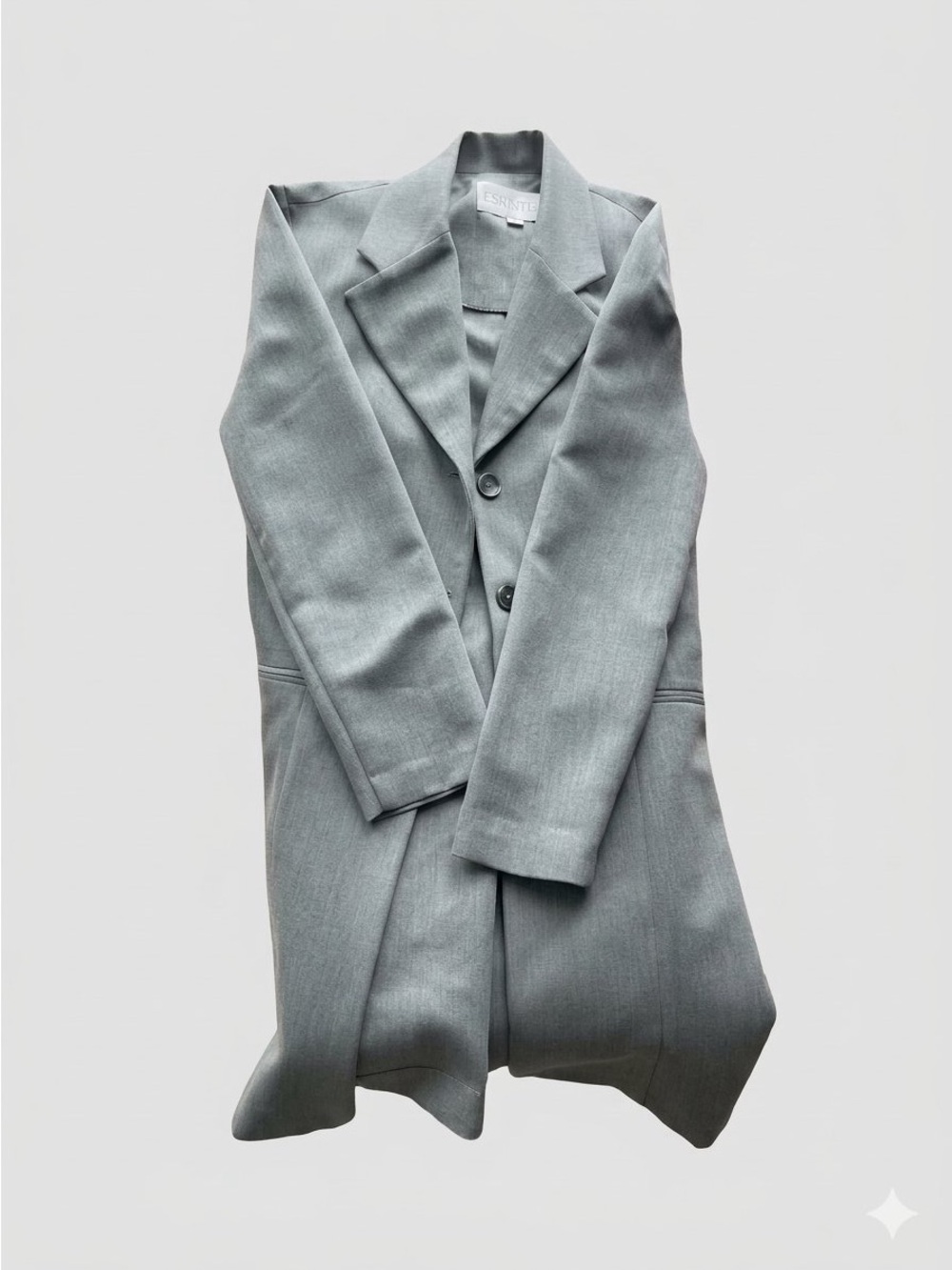 Elegant Men's Gray Overcoat - Classic Tailored Style